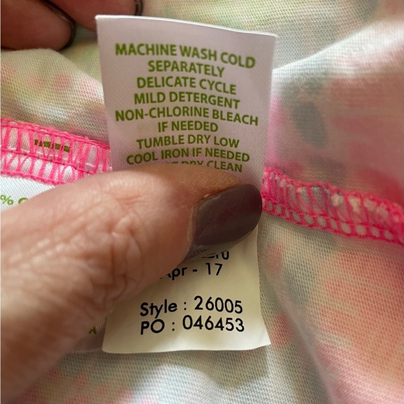 Lilly Pulitzer Beacon Dress Tiki Pink Royal Lime - Picture 12 of 13